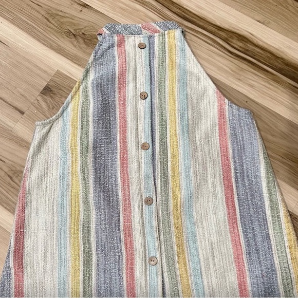 Anthropologie style-Women’s Multicolor Striped Tank Top - Picture 3 of 5